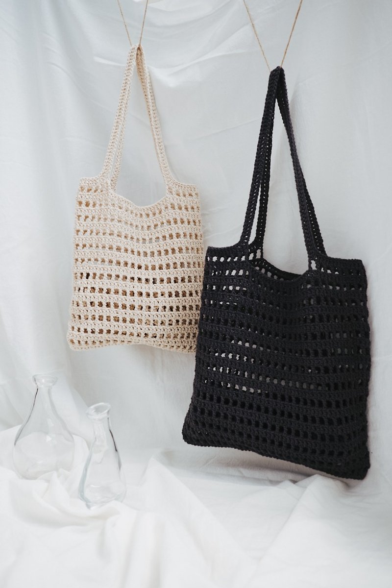 grid flat pack - Handbags & Totes - Cotton & Hemp 
