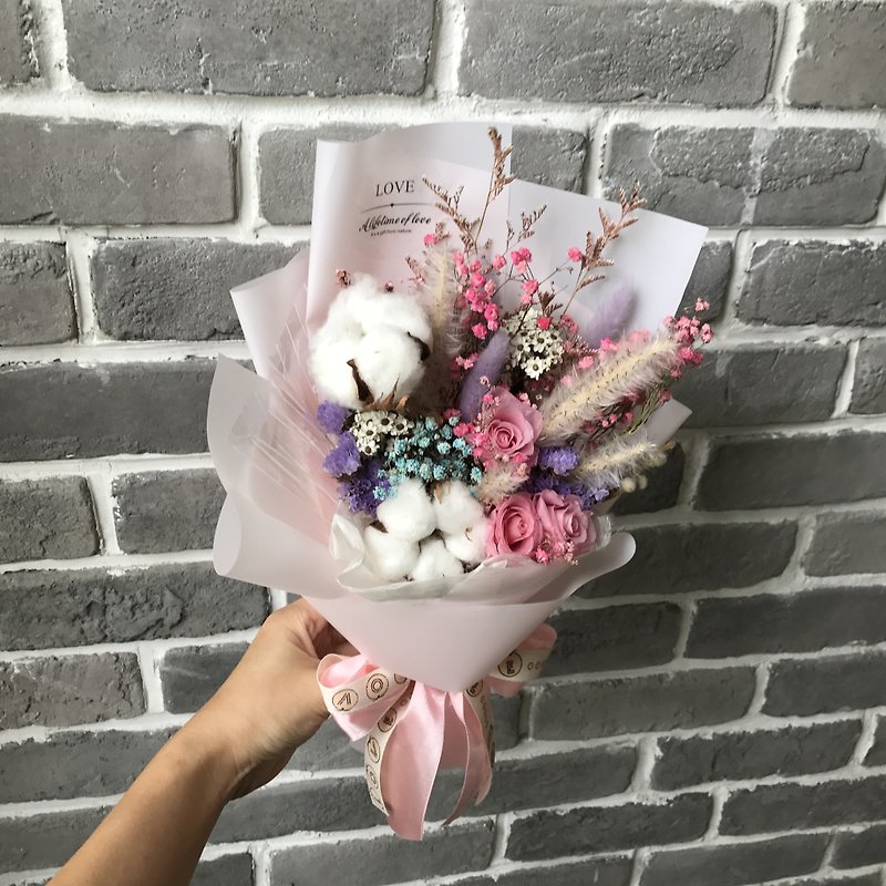 璎珞 Manor*G*Gift Bouquet / Eternal Flower. Dry Flower / Graduation Season / Mother's Day / Valentine's Day - ช่อดอกไม้แห้ง - พืช/ดอกไม้ 