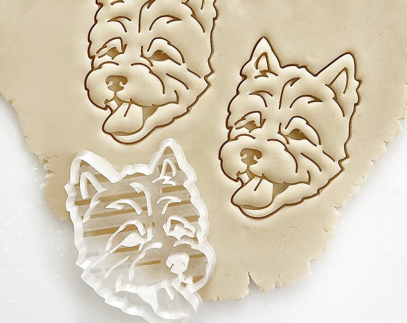 Cairn Terrier Cookie Cutter, Dog portrait cutter - Other - Plastic 
