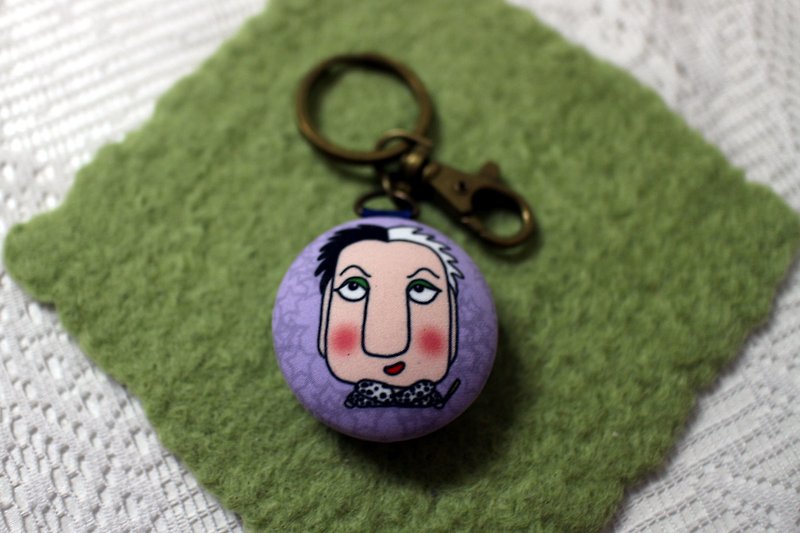 Play not tired _ Macaron key ring / ornaments (bad guy series _101 Dalmatians) - Keychains - Polyester 