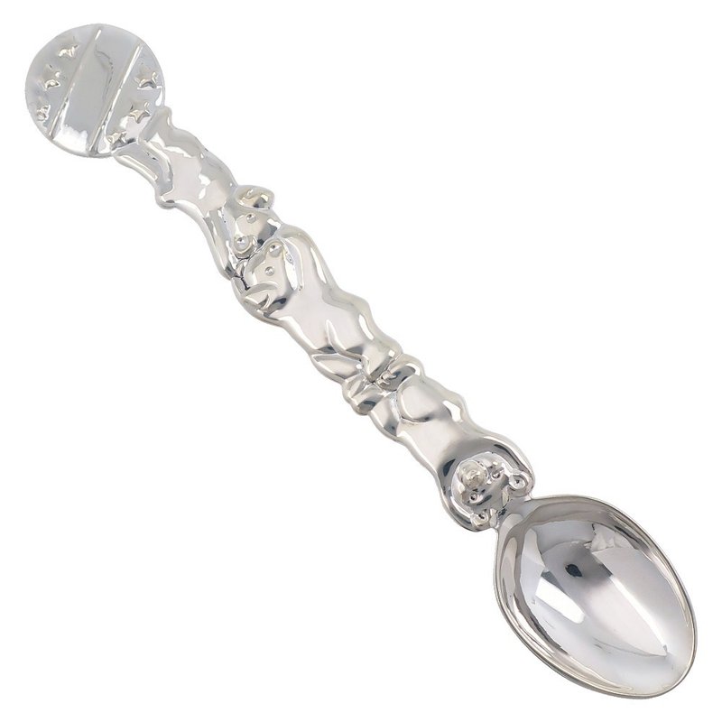 【日本直送】ティファニー TIFFANY&Co. ベビースプーン カトラリー テディベア シルバー925 _【中古】 - 刀叉/湯匙/餐具組 - 銀 銀色