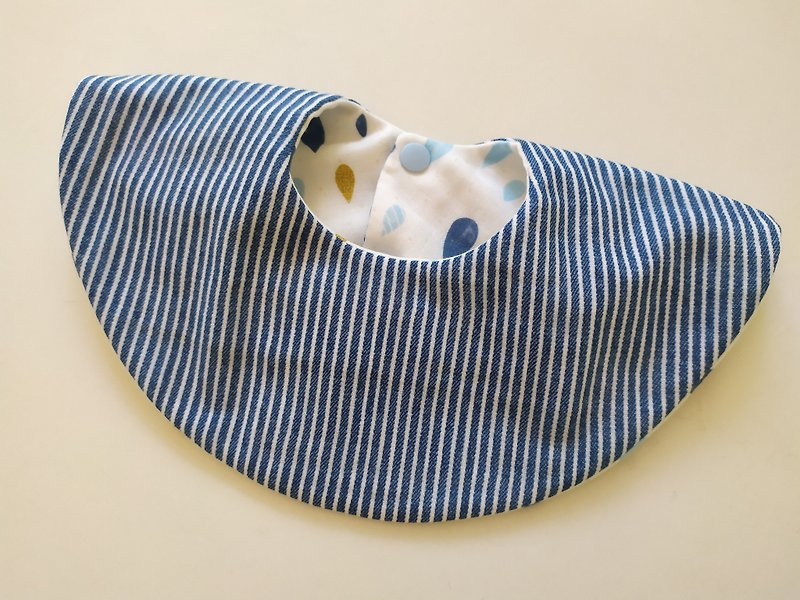 日本綿紗布  360度轉轉圓兜 甜甜圈圍兜 嬰兒圍兜 圍兜 八層紗 - 滿月禮物 - 棉．麻 多色