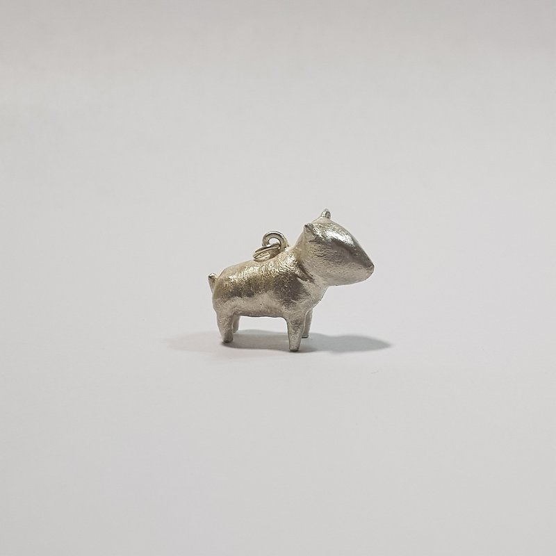 It's Bull Terrier #H109010 - พวงกุญแจ - เงินแท้ สีเงิน