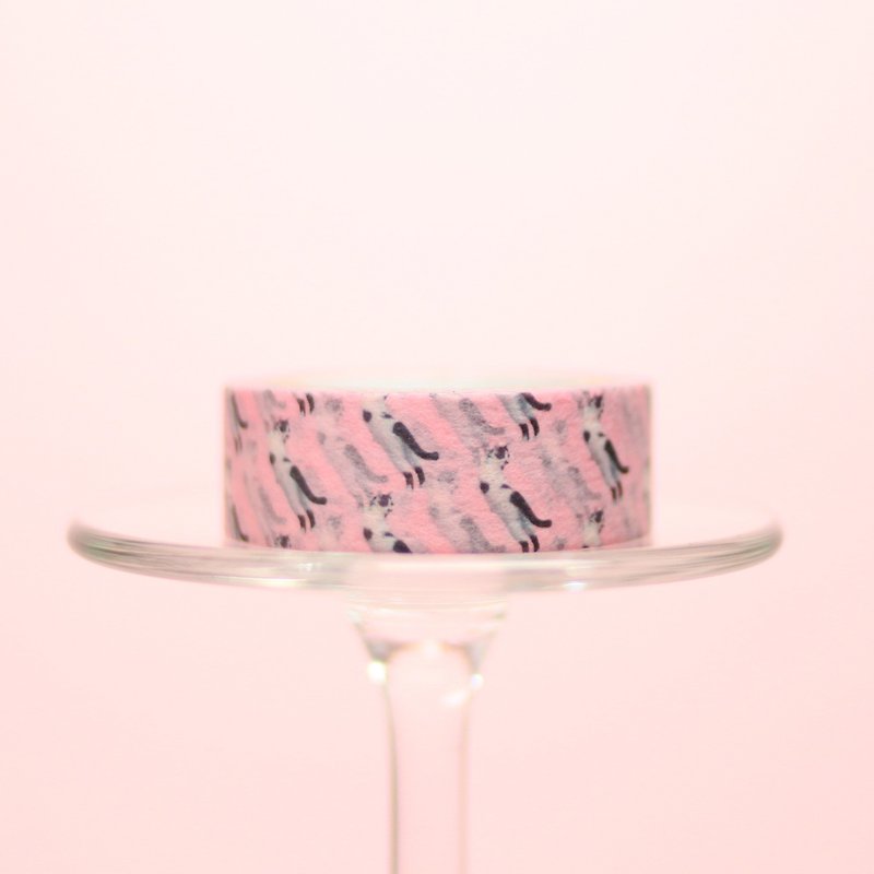 Cute Pink Cow Cat-Paper Tape
