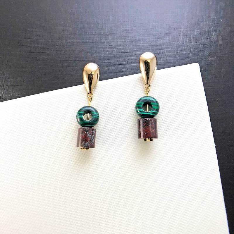 Nordic Style - Natural Stone 14kgf Earrings  【Birthday Gift】【Christmas Gift】
