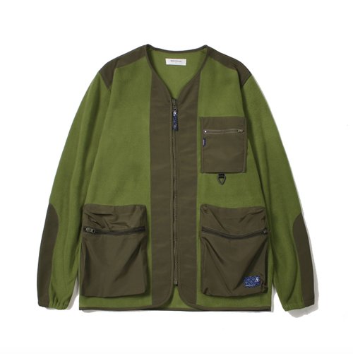 MOUNT SUPPLY 山系搖粒絨外套 戶外復古 無領抓絨保暖機能夾克