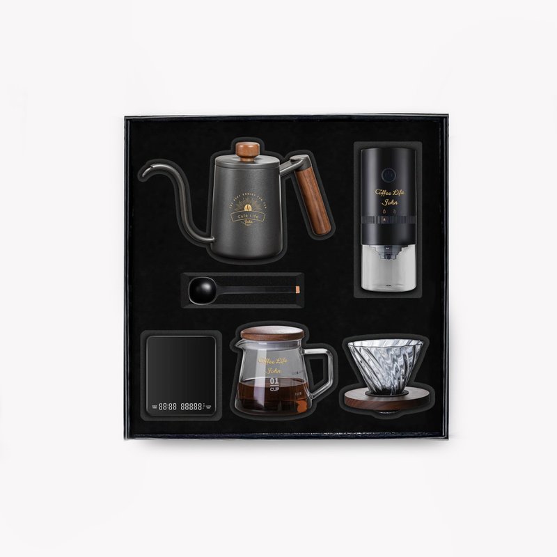 Coffee Set | Sharing Set Birthday Gift Customized Gift Engraving Gift Exchange Gift Giving - เครื่องทำกาแฟ - แก้ว 