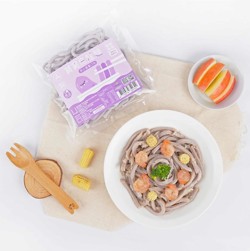【Sensen Planet】Baby Udon Noodles-Purple Heart Sweet Potato Flavor 100g/packet - Noodles - Fresh Ingredients Purple