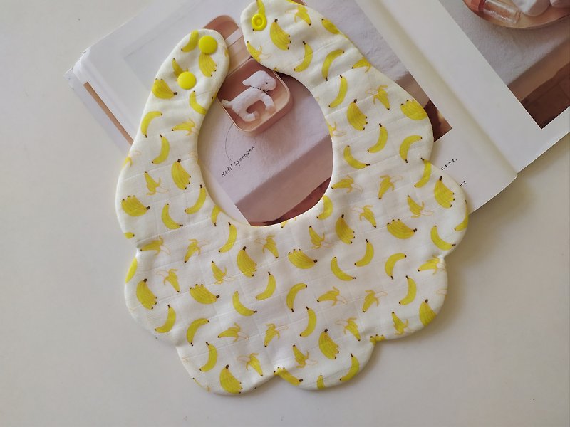 Shipment within 5 days banana Korean cotton cotton yarn cloud-shaped bib baby bib baby bib