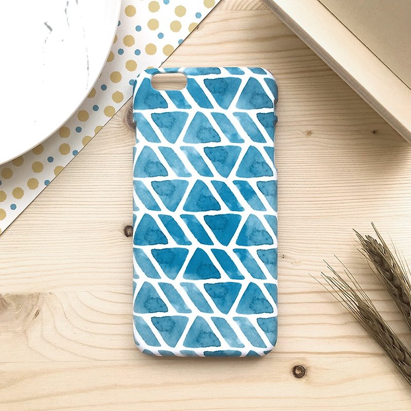 Blue Green Geometry (iPhone.Samsung Samsung, HTC, Sony. Asus Case Cover) - Phone Cases - Plastic Blue