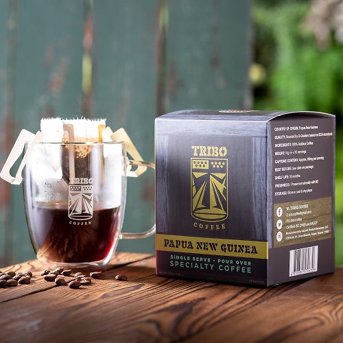 TRIBO COFFEE 新幾內亞 瓦吉谷地 水洗 中深焙濾掛式咖啡 (5入 / 10入盒裝)