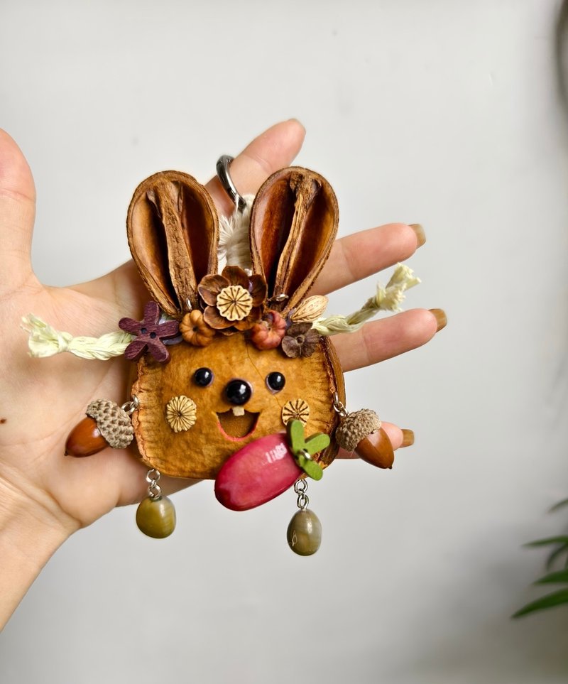 小兔子掛件/天然榼藤豆莢種子 - 其他 - 植物．花 