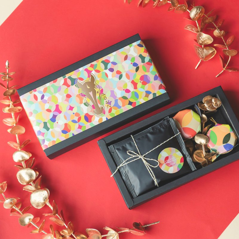 【馬年送禮】紅玉覓蜜精巧禮盒 - 蛇年款 (蜂蜜.紅玉茶包) - 蜂蜜/黑糖 - 紙 多色