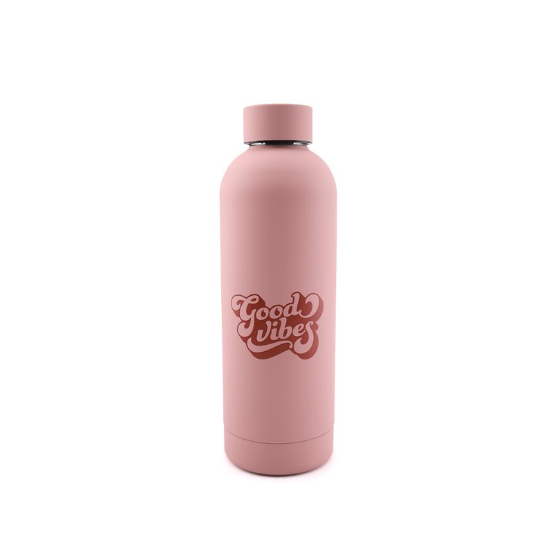 冷熱保溫瓶 隨行杯-Good vibes (500ml) - 保溫瓶/保溫杯 - 其他材質 