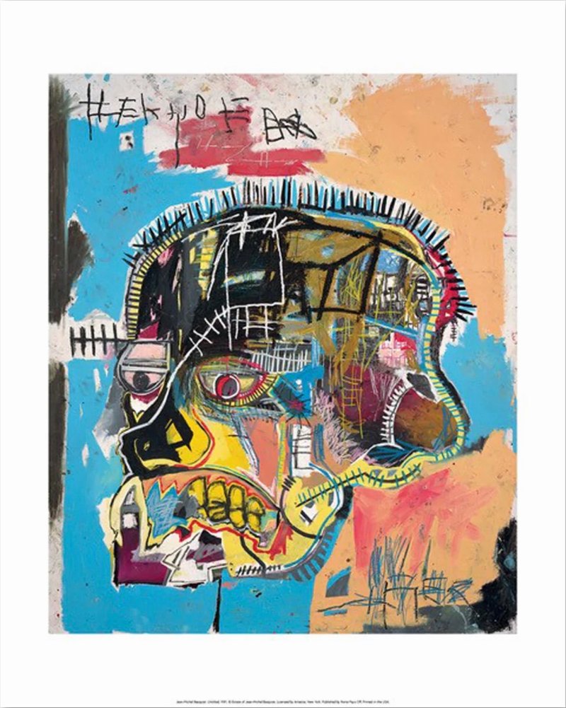 【藝術掛畫】Jean-Michel Basquiat | Skull - 海報/掛畫/掛布 - 紙 
