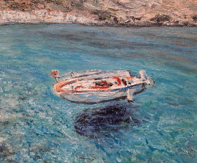 ①絵画 油絵 湖 美術 アート格安譲渡