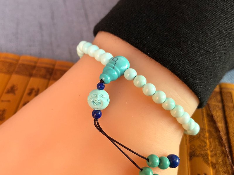 Turquoise bracelet - สร้อยข้อมือ - หิน สีเขียว