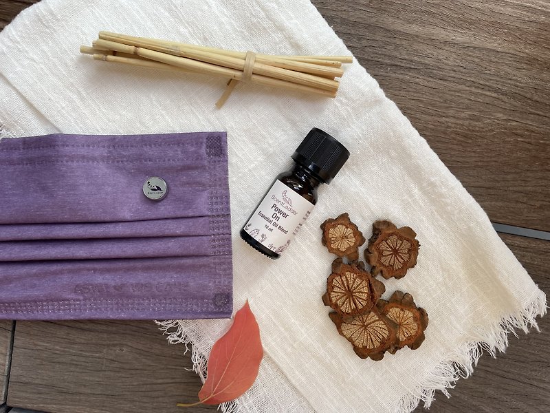 Diffuser mask buckle set l One mask buckle and one Power on reminder essential oil - น้ำหอม - น้ำมันหอม 