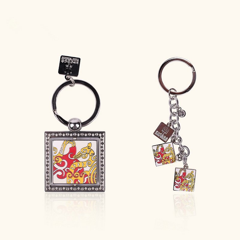 Hebei Museum | Warring States Dragon and Phoenix Series 4-in-1 key ring keychain cultural relics around - ที่ห้อยกุญแจ - วัสดุอื่นๆ 