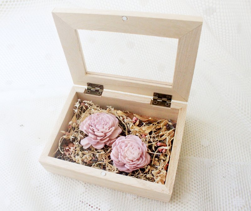 Classical lavender, floral fragrance, no flower box, small flower box - ช่อดอกไม้แห้ง - พืช/ดอกไม้ สึชมพู