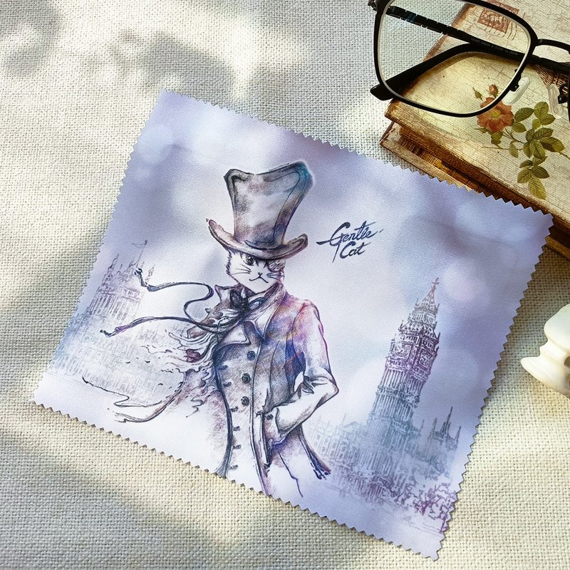 【好喵】擦拭布/眼鏡布/拭鏡布 - 迷霧倫敦 - 眼鏡盒/眼鏡布 - 聚酯纖維 