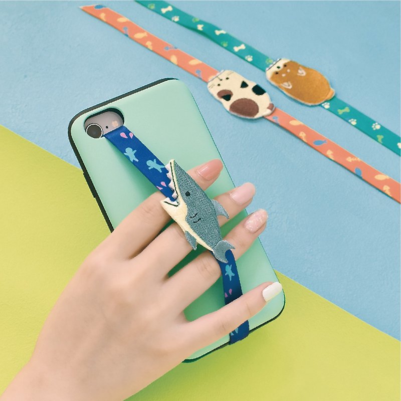 日本Decole 智能手機手帶 - 動物系列 - 手機配件 - 繡線 多色