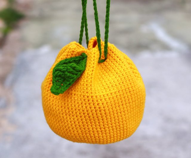 Drawstring Pineapple Bag, Tropical Style Travel Bags, Fully Lined Cotton  Canvas Laundry Bag, Drawstring Craft Bags, Sewing Crochet Knit Bags 