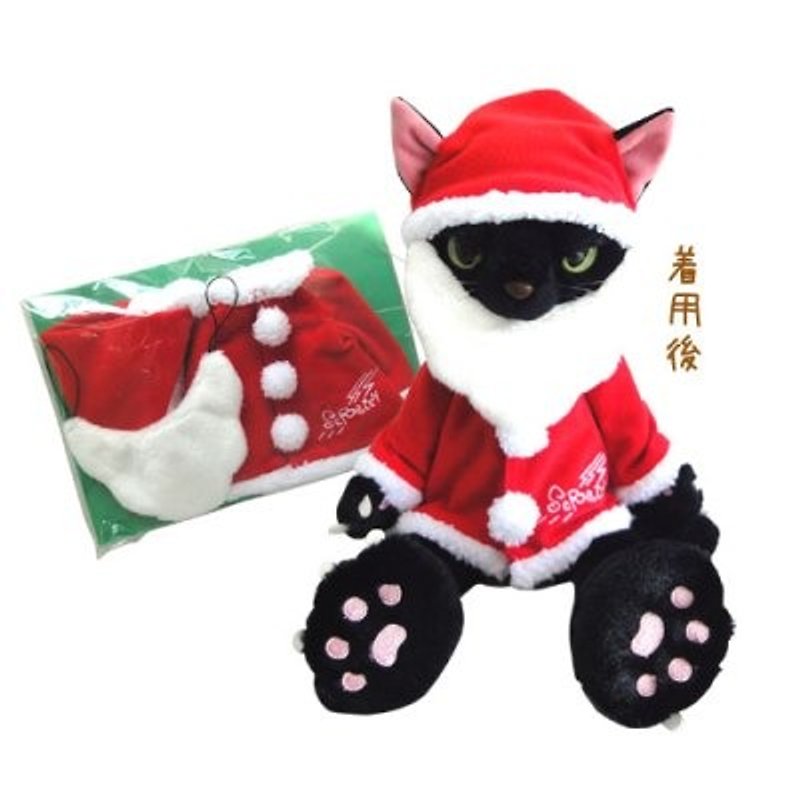 [Christmas Edition] SCRATCH, Japan caught cat fluffy doll (28CM)_Black - Stuffed Dolls & Figurines - Other Materials Black
