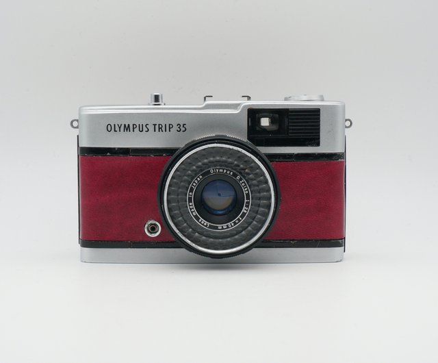 OLYMPUS TRIP 35 鮮やかな レッド レザー調 - rehda.com