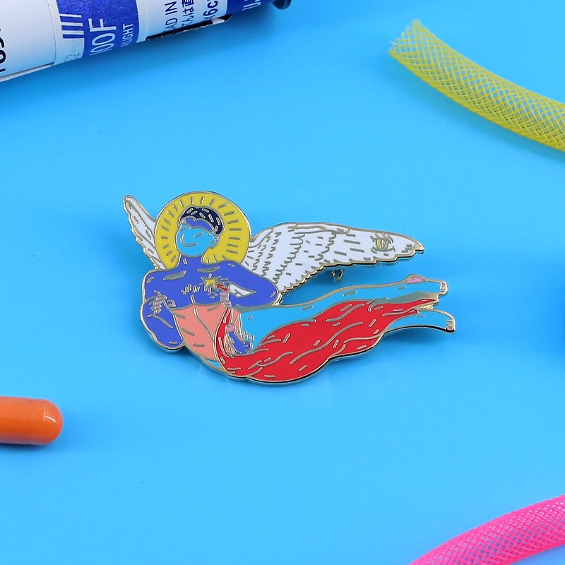 Three to seven SENSECUE Christmas special original design brooch accessories cute lord little blue man