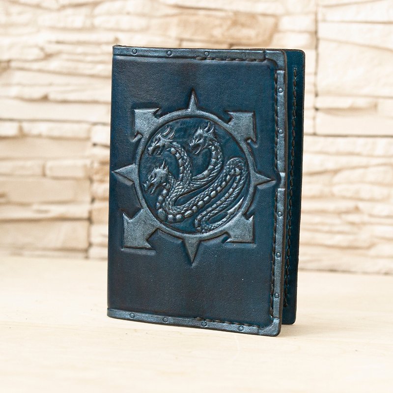 Warhammer 40000 Alpha Legion Passport Holder | Warhammer 40k Passport Cover - Passport Holders & Cases - Genuine Leather 