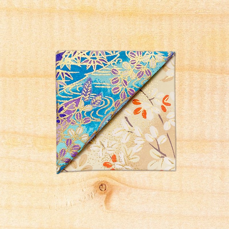 Flower Corner Bookmark-Imported Japanese Washi/Handmade Bookmark-bookmark #054 - Bookmarks - Paper 