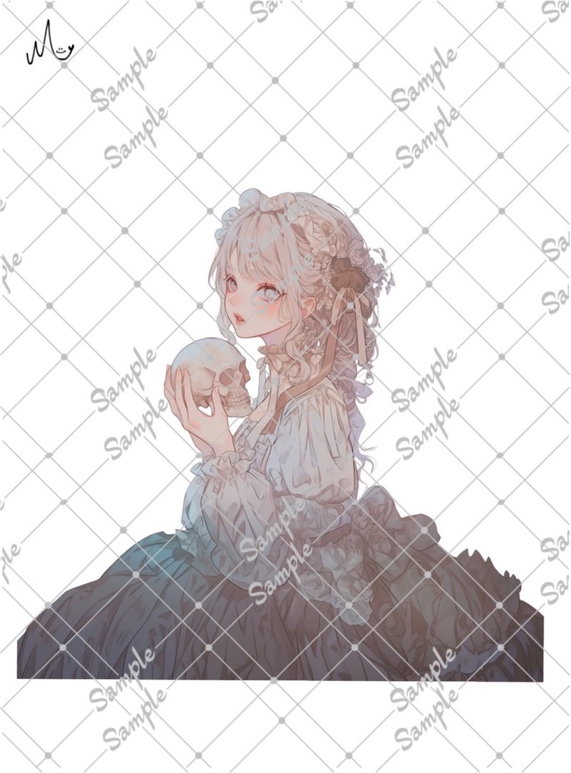 オリジナル人物ステッカー9月新作 - 貼紙 - 紙 