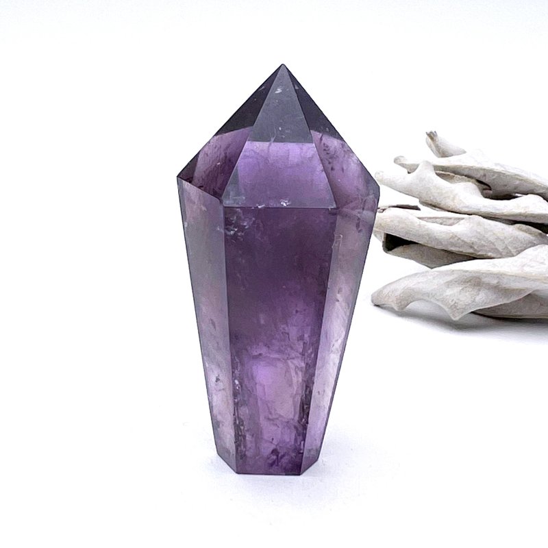 Be brave. Decoration, one picture, one object, healing and polishing l Small amethyst scepter crystal amethyst bursting color l - ของวางตกแต่ง - คริสตัล สีม่วง