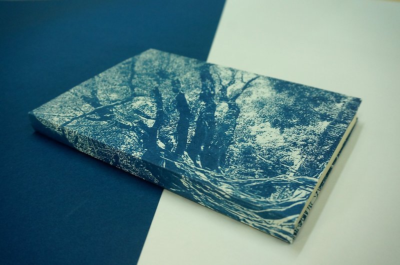 香港 迪欣湖 大樹 繁盛 庭中 樹木  藍曬藍印 手帳 手工筆記本 - 筆記簿/手帳 - 紙 