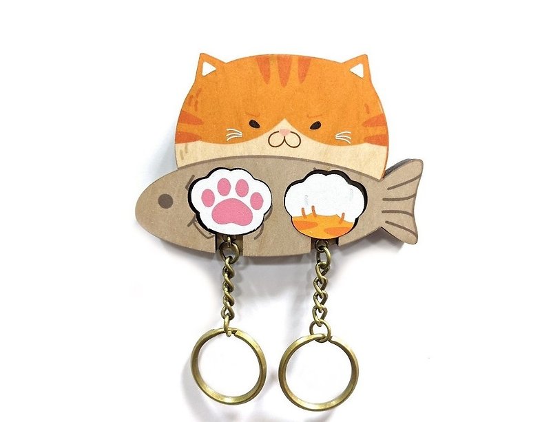 [Christmas Gift Box] [Customized Gift] Key House Meatball Cat Birthday Gift Keyring