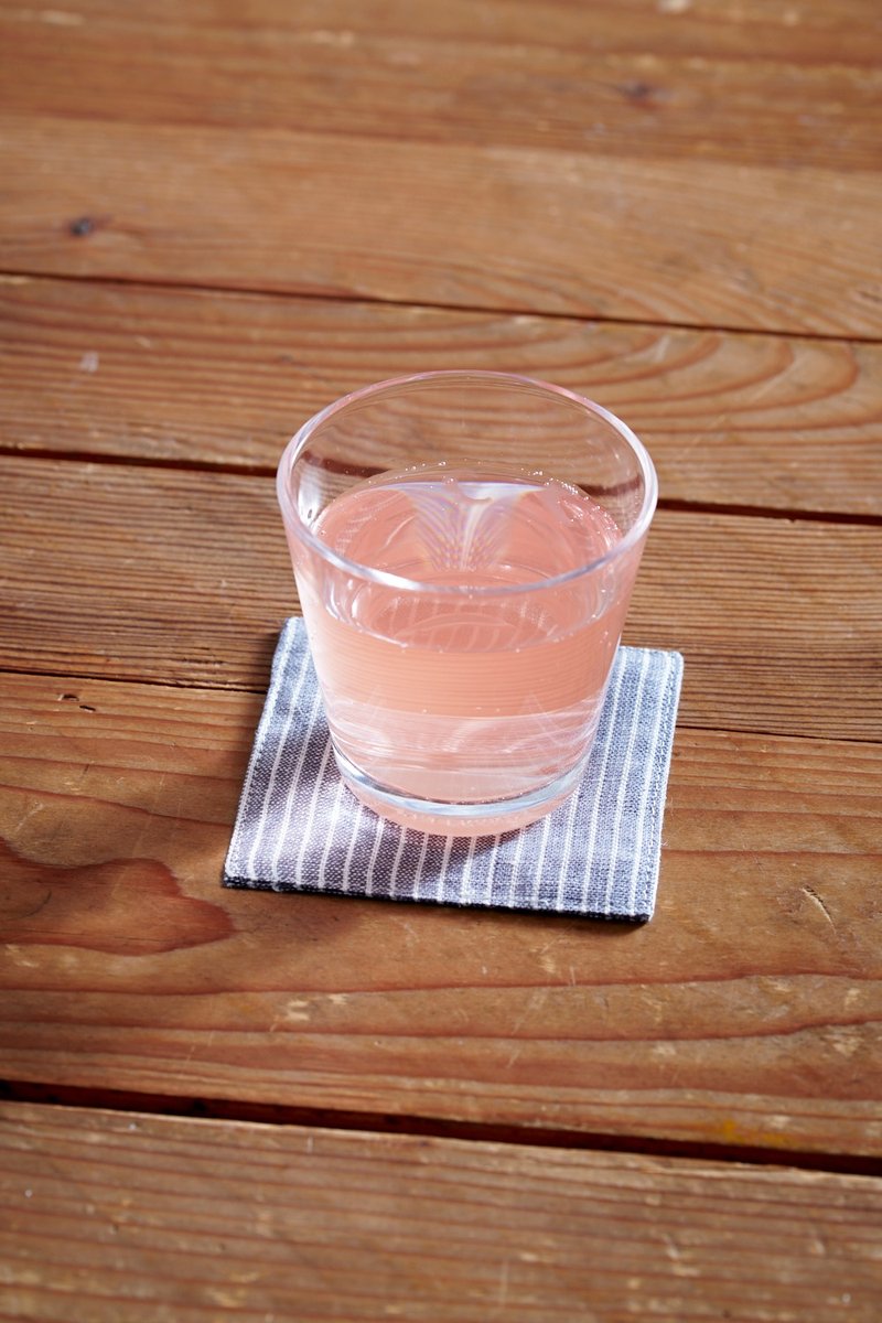 日本 Fog Linen Work - 100% 亞麻杯墊 - 灰白條紋 - 杯墊 - 亞麻 灰色