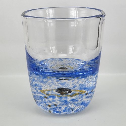 臺灣玻璃舘 超厚底小行星杯 手作玻璃杯 純手工吹製