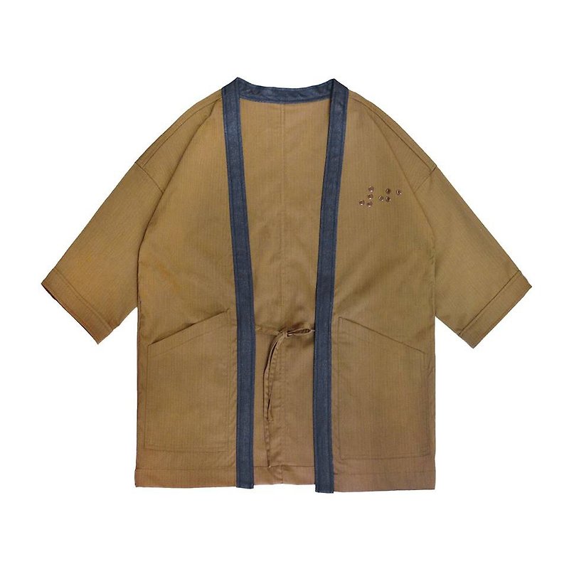 oqLiq - Project 01 - Braille Noragi S - Men's Coats & Jackets - Polyester Khaki