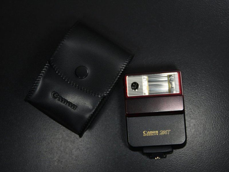 【經典古物】佳能 Canon Speedlite 244T 附原廠套 復古 閃光燈 - 相機/拍立得/底片相機 - 其他材質 