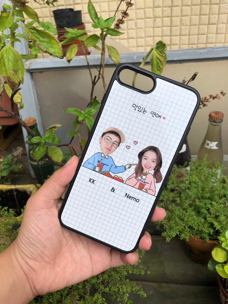 With your sweet memory design mobile phone case free to add a word into a commemorative gift - เคส/ซองมือถือ - โลหะ ขาว