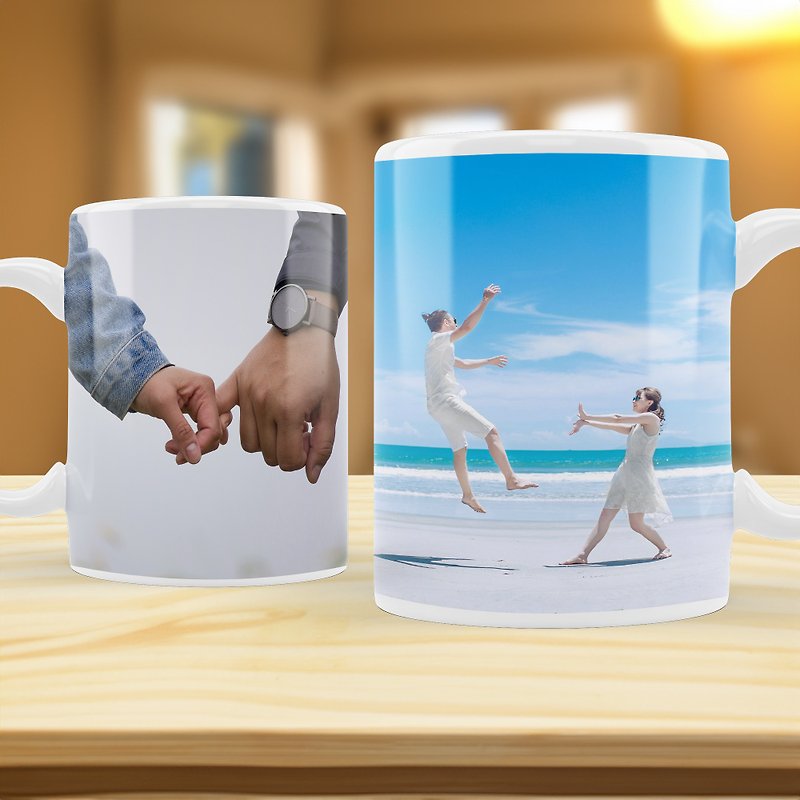 [Couple Workshop] DIY couple cup with customizable content as a gift for boyfriend and girlfriend - Pottery & Glasswork - Porcelain 