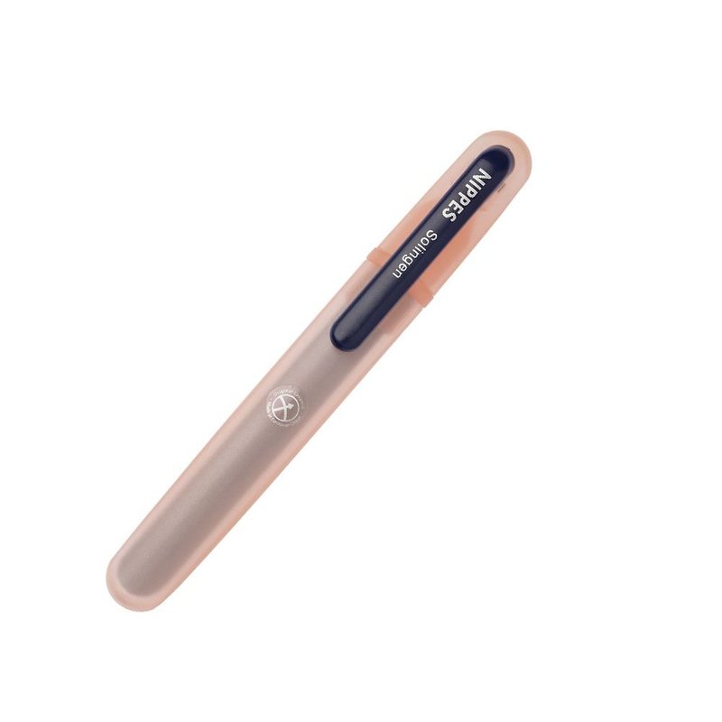 Ceramic Nail File with Cover (Peach Orange)-Made in Germany, a century-old heritage craftsmanship
