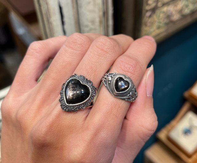 シルバー925&天然石リング 8~9号ほど(US4 1/2) オーバル形天然石のシルバーリング 指輪 シルバー925製[品番