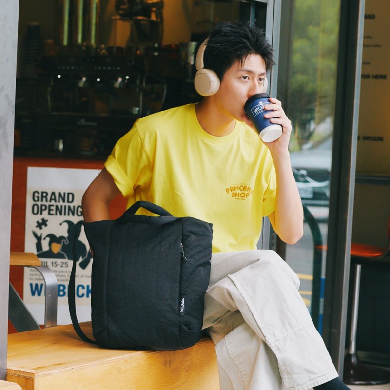 【FW25新作Wanderシリーズ】JULIAN 2WAYデイリートートバッグ (フォレストブラック) - ショルダーバッグ - サステナブル素材 ブラック