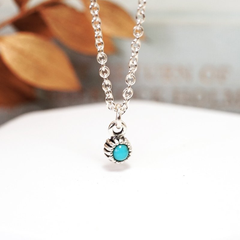 Pisces constellation guardian Stone single diamond design 925 sterling silver necklace girl birthday gift natural stone - สร้อยคอ - เงินแท้ หลากหลายสี