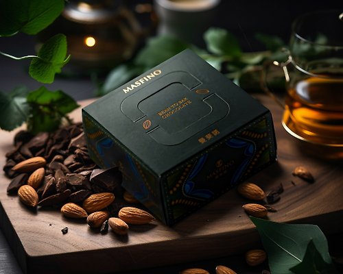 曼斐諾巧克力 | 台灣宜蘭頂級黑巧克力 曼斐諾桂花烏龍巧克力杏仁