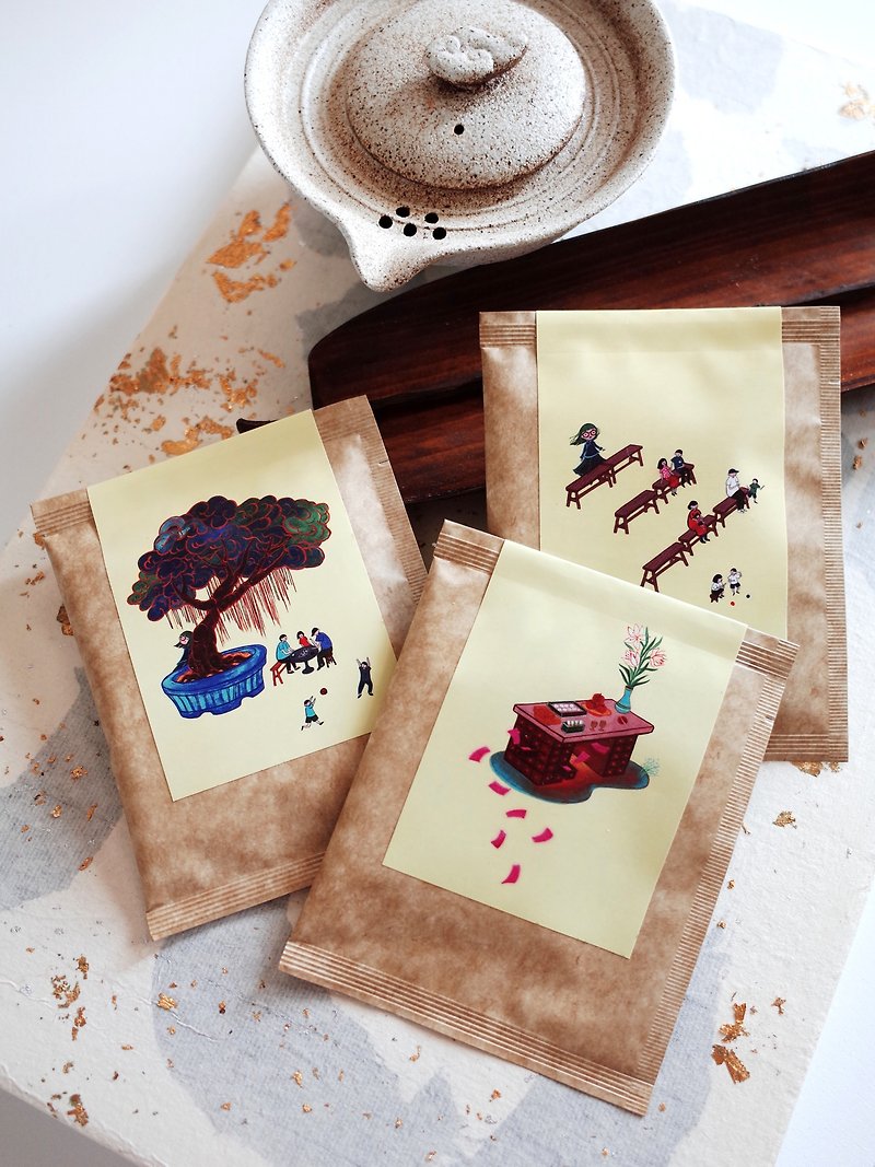 Art Series White Tea and GABA Tea Bags-Fu Fu Fu Zheng-A set of 6 bags