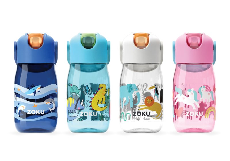 ZOKU 兒童飲管水樽(14oz / 400ml) - 水壺/水瓶 - 塑膠 多色
