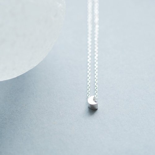 cloud-jewelry 極小 三日月 ネックレス シルバー925